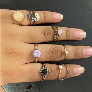 Lot of rings from brandy Melville and old navy
